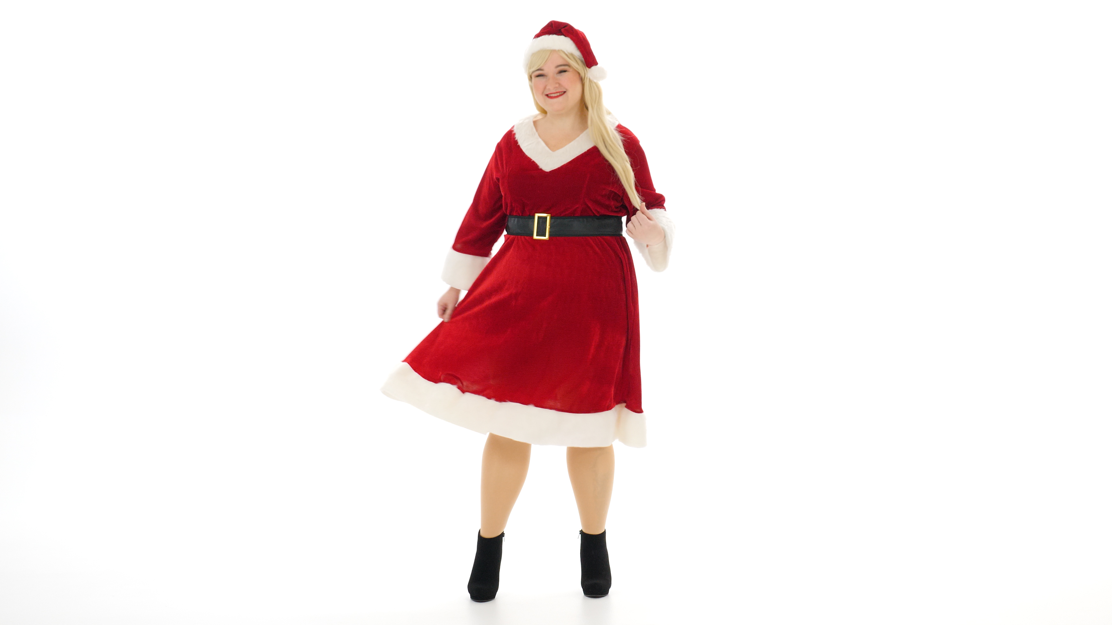 FUN3099PL Women's Plus Size Santa Claus Sweetie Costume